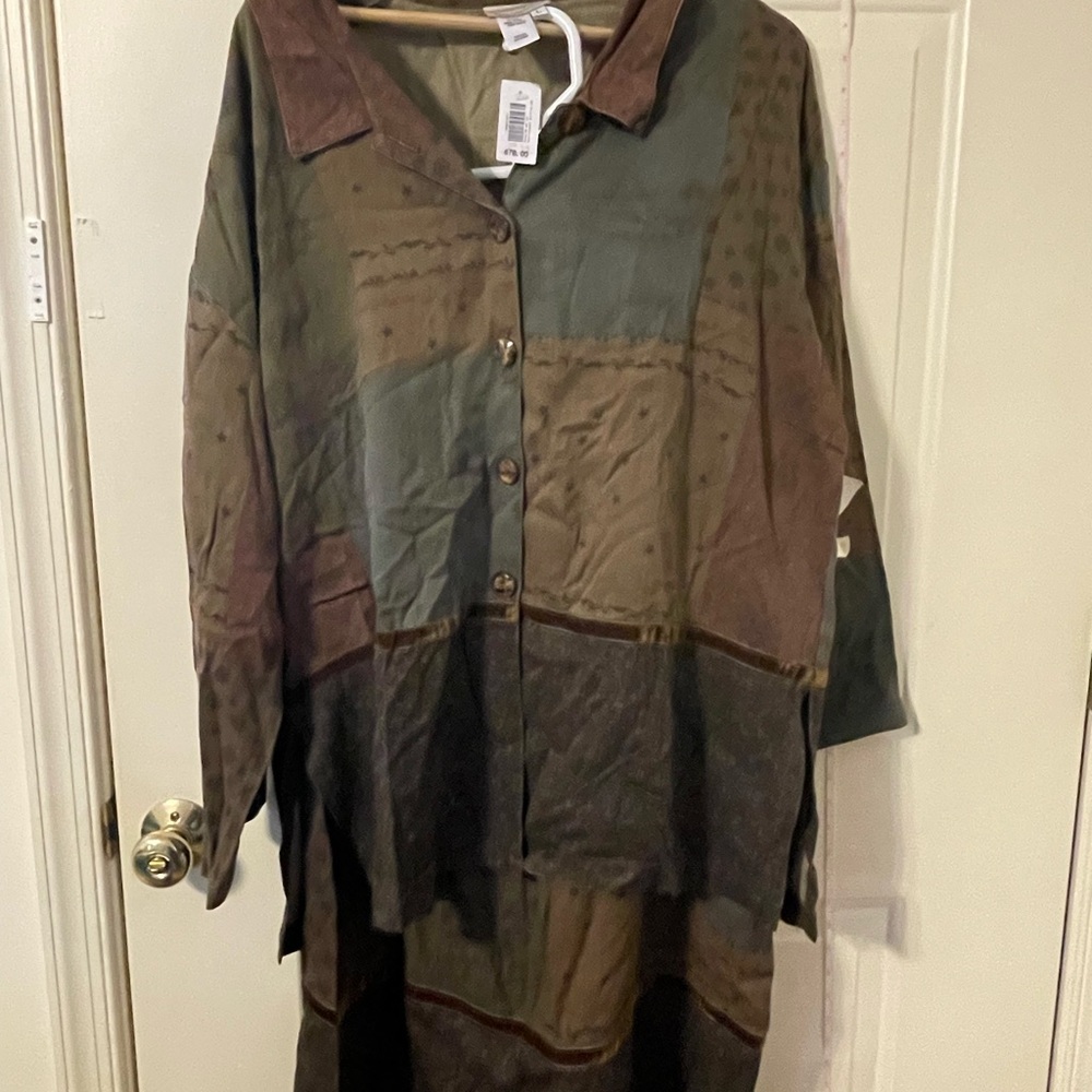 Coldwater Creek Multicolor Patchwork Dress
